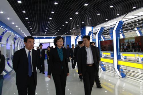 威海市委副书记、市长张惠（原青岛市委常委、副市长）和青岛市委常委、市委秘书长王鲁明视察指导工作